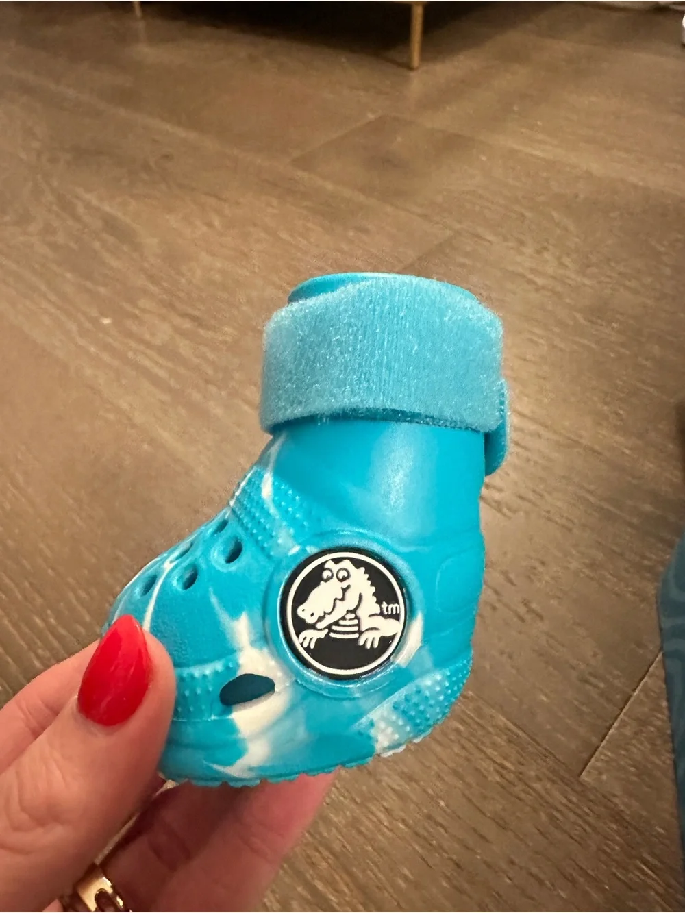 NEW IN BOX! CROCS Dog Boots in Bright Blue